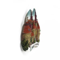 Aimants de réfrigérateur en forme de château personnalisés 3D en gros cadeaux souvenirs de voyage estoniens produits artisanaux en résine ornements de décoration intérieure