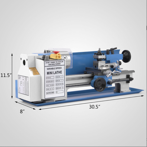 Torno Multifuncional de Metal y Acero Inoxidable para el Hogar, Mini Máquina Herramienta de Enseñanza para el Procesamiento de Madera Leyi-35 - Product Image 5