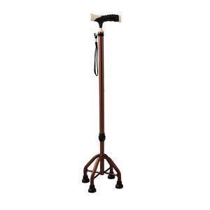 Aluminum Alloy <b>Walking</b> <b>Stick</b> For Elderly Non Slip Anti Fall Lightweight Four Legged Support Outdoor Use - Product Image 4