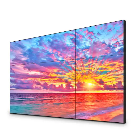 Preço barato 46 55 polegadas 2x2 2x3 3x3 multi 1.7 milímetros parede de vídeo em tela exibição de ultra narrow bezel lcd did parede de vídeo