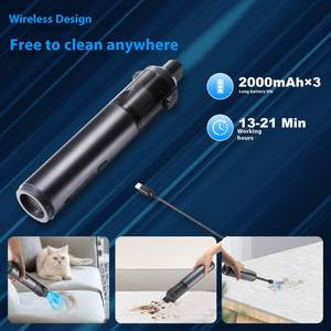 Mini aspirateur à main sans fil Portable 120W puissant <span class=keywords><strong>appareil</strong></span> portable en plastique pour la maison et le nettoyage de la poussière et de la voiture - Product Image 4