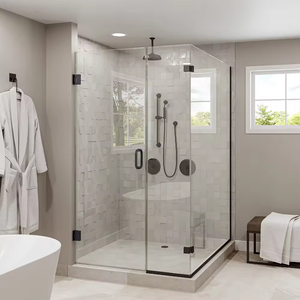 Paroi de <span class=keywords><strong>douche</strong></span> en verre trempé PARTNER GLASS, style moderne, 6/8 mm, avec douches à vapeur pour usage domestique <span class=keywords><strong>intérieur</strong></span> - Product Image 4