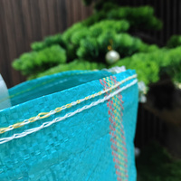 Sac en PP tissé coloré pour le marché sud-américain avec poignée en tissu, sac de courses en raphia durable avec impression de logo personnalisé