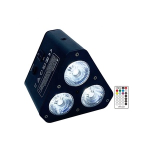 Đèn Mới 3Pcs RGBWA + UV <span class=keywords><strong>Led</strong></span> Battery Powered Không Dây Dmx IR Điều Khiển Từ Xa Nêm Cải Cách Hành Chính Ánh Sáng DJ Wedding ánh Sáng Sân Khấu - Product Image 2