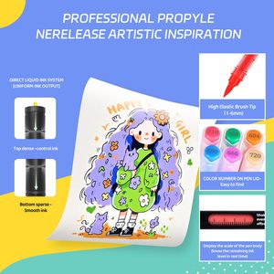 New Arrival 408 Colors Acrylic <b>Paint</b> Pens Non Toxic Wholesale Water-based Acrylic <b>Paint</b> Markers - Product Image 3