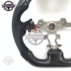 <span class=keywords><strong>Volant</strong></span> de voiture en fibre de carbone noire personnalisé, livraison rapide d'usine, pour Infiniti G37 <span class=keywords><strong>G27</strong></span> - Product Image 2