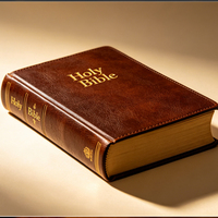 Bible en cuir de qualité supérieure, grand format, impression personnalisée, fabriquée directement en usine, avec logo personnalisé, impression offset industrielle.