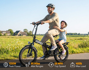 Vélo pliant Qlife OEM ODM à batterie lithium 7 vitesses, moteur arrière sans balais 20 pouces, AT60 Speedy 2.0 Ebike Pieghevole Scoote - Product Image 3