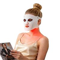 Masker Wajah LED Multi Spektrum Chip Kepadatan Tinggi 4 Mode 660nm 850nm Cahaya Inframerah Nirkabel Dapat Diisi Ulang 3000mAh Penggunaan Rumah Pintar