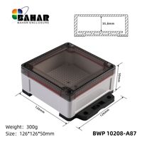 Boîtier étanche en plastique électronique BWP 10208-A, boîtier de boîtier de jonction, boîtier BAHAR ABS de haute qualité