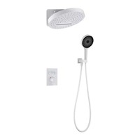 Laiton acier inoxydable carré Multi moderne contemporain hôtel ensemble de douche thermostatique salle de bain salle de douche plus de 5 ans 5045