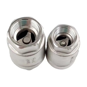 WZ thép không gỉ dọc kiểm tra van nữ ren H12 kiểm tra van khí/dầu hướng dẫn sử dụng điện đồng ỐNg Lót NPT đúc - Product Image 1