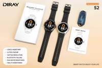 Montre de sport étanche pour homme, robuste, DIRAY S2, boîtier en alliage de zinc, IP68, charge magnétique