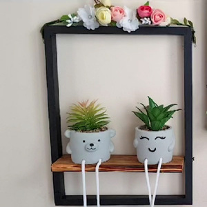 Cute Hanging Plant Pots With Rope Legs <b>Artificial</b> Succulent Decor For Desktop Living Room Bedroom Gift - Product Image 2