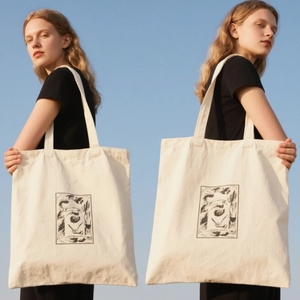 Sac fourre-tout en coton vierge réutilisable Offre Spéciale Logo personnalisé Emballage en tissu biologique écologique à la mode Sac fourre-tout en toile - Product Image 1