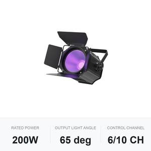 ไฟสปอตไลท์ COB 200W RGBWA+UV 6-in-1 DMX สำหรับงานเวทีและอีเว้นท์ - Product Image 5