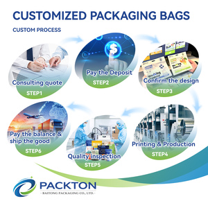 Sachet Doypack pour détergent avec fermeture éclair, sac de rangement durable pour applications de poudre à lessiver à usage domestique, échantillon rapide - Product Image 4