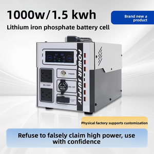 1500W 1000W 500W Portable Power Station Metal Solar Battery 48Ah 60Ah Solar Power System for Camping Metal Construction f - Product Image 3