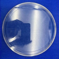 Placa de Vidrio Circular Transparente de Cuarzo Puro al 99.99% para Alta Temperatura, Personalizada para Soldadura, Corte, Semiconductores, Química e Industria