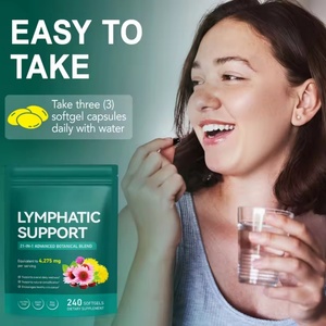 Compléments de drainage lymphatique en gélules molles OEM à marque privée, 240 gélules, soutien du système lymphatique, antioxydant, capsules molles pour adultes - Product Image 5