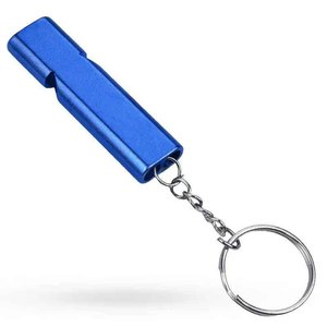 Sifflet portable en alliage d'aluminium durable, haute fréquence, double fréquence, étanche, <span class=keywords><strong>survie</strong></span>, camping, randonnée, escalade, entraînement - Product Image 3