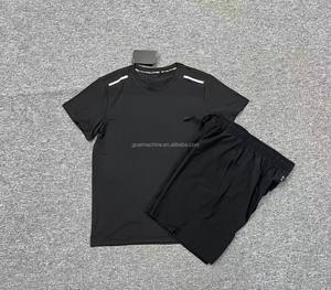 Hoge Kwaliteit Unisex T-Shirt 100% Polyester Ademende Snel Droge Anti-Bacteriële Korte Mouw Geautomatiseerde Snij Gym Fitness Tops - Product Image 6