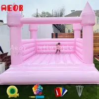 13x13 футов надувной пастельный розовый прыгающий домик для малышей и взрослых Белый прыгающий замок батут
