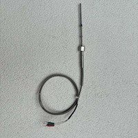 Sensor de temperatura personalizable de acero inoxidable varilla de sonda de termopar tipo K con cable para vapor de caldera OEM ODM compatible con IP65