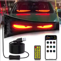 Autocollant d'affichage LED flexible RGX 16*144 avec contrôle USB/application pour vitres arrière de véhicules extérieurs - Résolution 16x192, indice de protection IP65