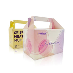 Boîte à pignon pour fête prénatale avec impression personnalisée, emballage en papier pour cadeau de bonbon sucré pour enfants, décorations de fête d'anniversaire de mariage - Product Image 1