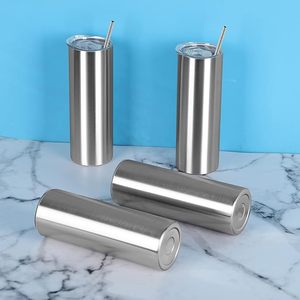 Stainless Steel Skinny Tumbler with Straw Leak Proof Vacuum Cup Slim Cold Hot Drink Travel <b>Mug</b> - Product Image 6