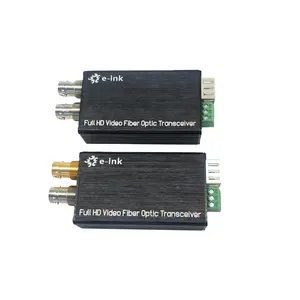 3G SDI Video Fiber Optical Extender termasuk pemancar dan penerima dengan penghitungan dan loop keluar SMF 20KM