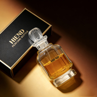 Flacon de parfum de luxe Crystal Palace avec bouchon couronne - Base hexagonale, héritage vintage pour les fragrances boisées et orientales haut de gamme