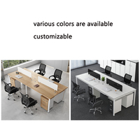 Conception ergonomique Poste de travail des employés Bureau Table d'ordinateur avec piédestal mobile utile