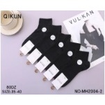 Women's <b>Black</b> Bamboo Charcoal Fiber <b>Sports</b> <b>Socks</b> - Product Image 1