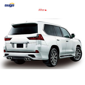 GUGO 2016 pour <span class=keywords><strong>Lexus</strong></span> <span class=keywords><strong>LX</strong></span> <span class=keywords><strong>570</strong></span> M Model Bodykit Lèvre de pare-chocs avant et arrière en plastique ABS de haute qualité New Condition Fog Light Tow Hook - Product Image 3