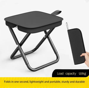Outdoor Klapp hocker Tragbare Handtasche Angel tasche Camp Chair Warteschlangen Reiß verschluss tasche Camping Bleistifte tui Voll klappbarer Stuhl hocker - Product Image 2