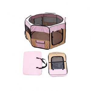 Factory Supply Foldable Pet Dog Cat Playpen Breathable Anti Scratch Mesh Oxford Cloth Soft Side Pet Playpen - Product Image 3