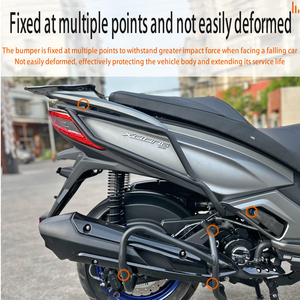 Parachoques Trasero Anticaída y Anticolisión de Acero al Carbono para Kymco Downtown 250 / 300, Accesorios de Modificación de Sistemas de Carrocería para Motocicletas - Product Image 4