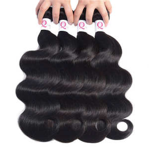 Buy Body Wave Human Hair Bundle 4x4 HD <b>Lace</b> <b>Closure</b> Set Extensions 8A Brazilian Remy Virgin Hair Weave - Product Image 4
