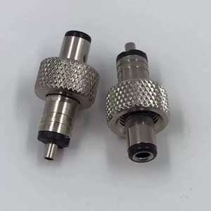 Lockable DC 5.5mm X 2.5mm 5.5*2.1mm DC Male Power <b>Plug</b> with Screw Nut - Product Image 1