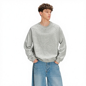 เสื้อสเวตเชิ้ตผู้ชายทรงโอเวอร์ไซส์ ผ้าถักเนื้อหนัก 420 กรัม ลายพิมพ์แบบวินเทจลำลอง สไตล์คัสตอม คอกลม ไซส์พลัส สำหรับฤดูใบไม้ร่วง - Product Image 3