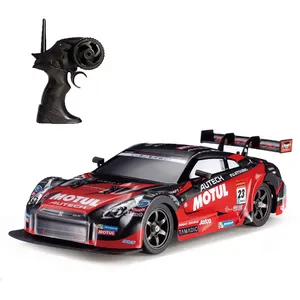 Carrinho de brinquedo rc race gtr, modelo de carros de brinquedo, 1:16, 2.4g, alta velocidade, rc, 18 km/h, com rodas removíveis e bateria recarregável