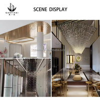 Tôle décorative en acier inoxydable 304 avec revêtement PVD couleur, motif vague d'eau, pour plafond et mur, disponible en plusieurs couleurs pour salon