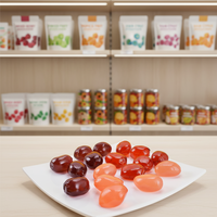 Bonbons gélifiés aux saveurs de fruits variés en gros, OEM ODM, marque privée, bonbons moelleux, halal, disponibles pour les supermarchés et les confiseries