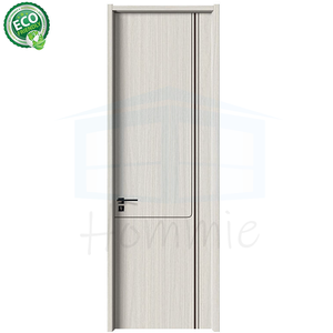 Portes en bois massif modernes insonorisées pré-montées imperméables Porte intérieure en bois avec quincaillerie - Product Image 5