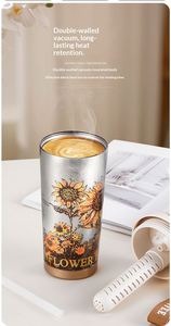 Tasse à café/eau isotherme en titane pur pour filles - Cadeau d'anniversaire portable, isolation thermique de 6 à 12 heures - Product Image 6