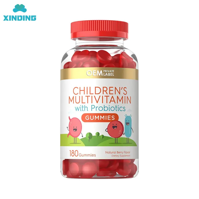 OEM Private Label Kinder Multi vitamin mit Probiotika Gummies Vitamine für Kinder Nahrungs ergänzungs mittel Unterstützung Immunität system