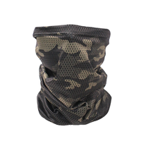 Cache-cou tactique camouflage, masque facial, écharpe de cou 100% polyester pour homme, idéal pour la conduite en extérieur, coupe-vent, confortable, couleur personnalisable