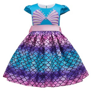 Disfraz de <span class=keywords><strong>Sirenita</strong></span> para Niña, Vestido de Princesa para Fiesta de Cumpleaños con Temática de Sirena, Disfraz de Cola de Sirena para Nadar, Disfraz de Halloween - Product Image 6